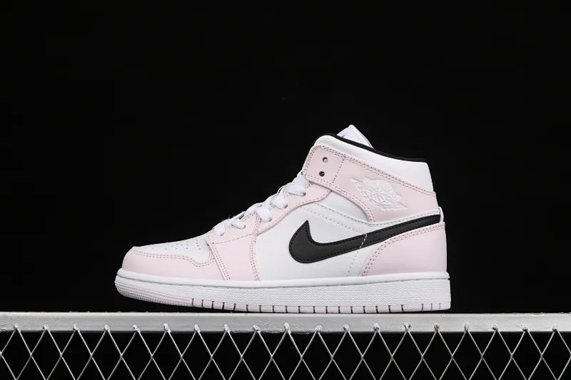 All categories Air Jordan Jordan series basketball shoes Air Jordan 1 Mid Air Jordan 1 Mid AJ1 Joe 1 rose pink violet mid-top basketball shoes BQ6472-500